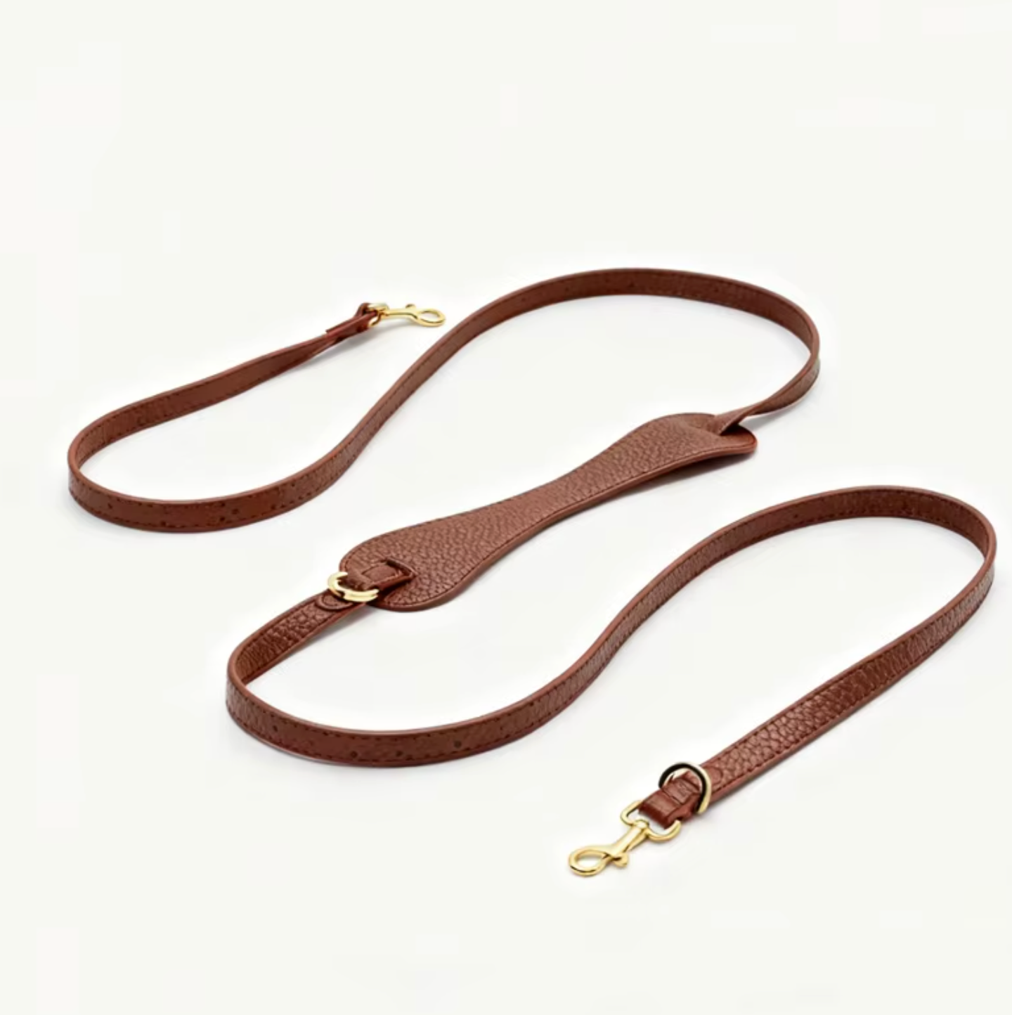 Aesthetic leather Crossbody Dog Leash